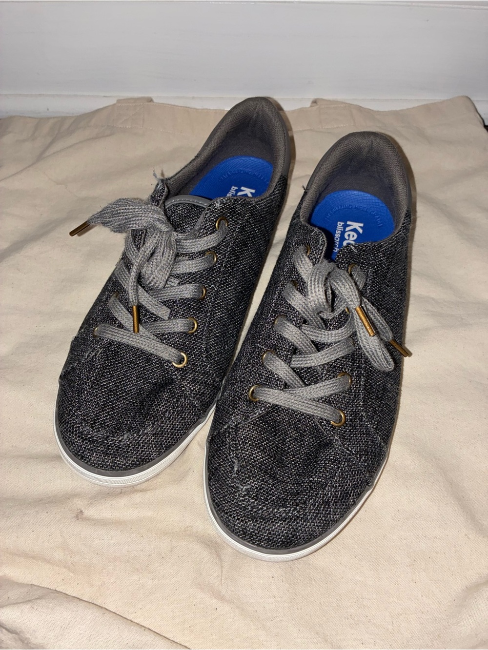 Keds Dark Gray Casual Canvas Sneakers